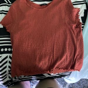 american eagle crop top size large